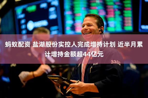 蚂蚁配资 盐湖股份实控人完成增持计划 近半月累计增持金额超44亿元