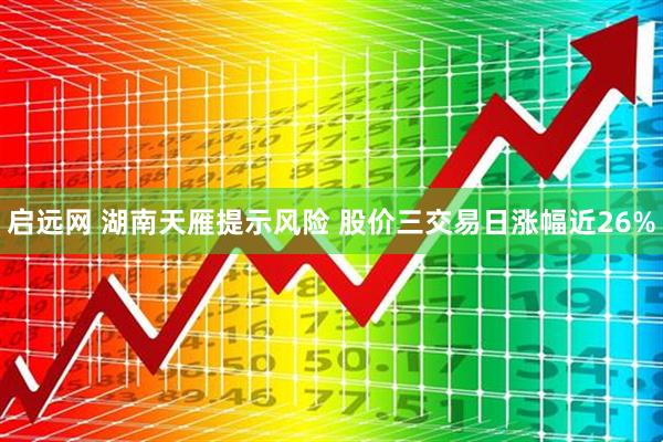 启远网 湖南天雁提示风险 股价三交易日涨幅近26%
